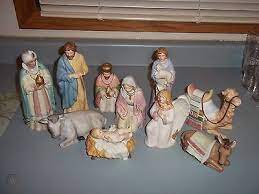 Vintage homco home interior christmas nativity porcelain camel and sheep 5115. Homeco Home Interiors The Nativity Greatest Stories Ever Told 5604 5605 11 Pcs 494319112