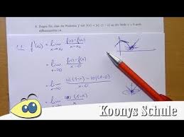 Wenn ein grenzwert vorhanden ist. Zeigen Sie Dass Die Funktion An Der Stelle Nicht Differenzierbar Ist 8 8 Blatt 1588 Youtube