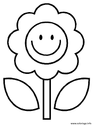Coloriage Fleur Facile 3 Dessin Fall Coloring Pages Easy Coloring Pages Spring Coloring Pages