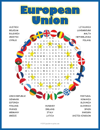 Europe Geography Activity European Union Word Search Geography Activities European Day Of Languages Geography For Kids