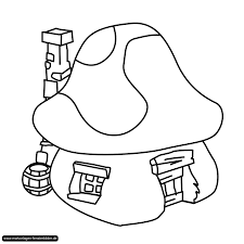 One version of this house has flowers decorating the base, while the other version has no flowers. Pin Von Marina Auf The Smurfs Les Schtroumpfs Malvorlagen Malbuch Vorlagen Schlumpfe