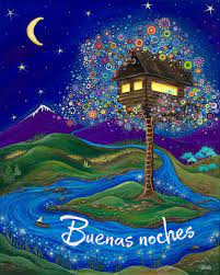 Pin De Maria Isabel Lopez En Buenas Noches Arte De Arboles Arte Caprichoso Arte De Lienzo Pequeno