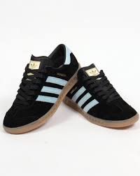 Black And Blue Adidas Shoes Adidas Hamburg Trainers Black Sky Blue Adidas Outfit Shoes Adidas Shoes Outlet Running Shoes For Men