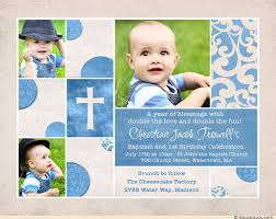 Joint Birthday Party Invitation Wording For Adults Baptism Birthday Invitation Blue Cream Double Holy Photos Christening Invitations Boy 1st Birthday Invitations Boy 1st Birthday Invitations
