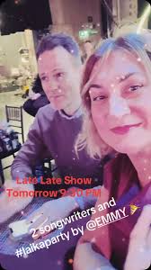 So cool to get together in #Dublin after writing #laikaparty a few months  ago in #Norway . More songs to come @tiamchannel