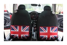 Car Seat Back Anti Kick Mat For Mini Cooper Vw Beetles British Jack Flag Checkers I Love Mini And Etc Cute Car Accessories Girly Car Accessories Mini Cooper