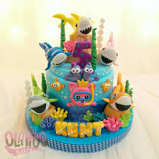 Customized 1st Birthday Baby Shark Cake Birthdaycake Customcake Customcakejakarta Partyfavour Kueulangtahunjakarta Jaja Shark Birthday Cakes Baby First Birthday Cake Shark Themed Birthday Party