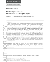 Submitted 5 years ago by fightagainst. Pdf The Halal Phenomenon An Extension Or A New Paradigm