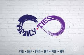 Family Ties Infinite Sign Word Art Svg Graphic By Prettydd Creative Fabrica
