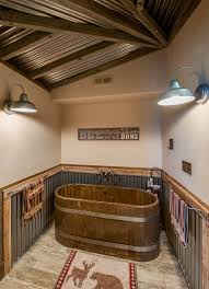 Metal corrugated flexible shower hose. Corrugated Metal Bathroom Ideas Houzz