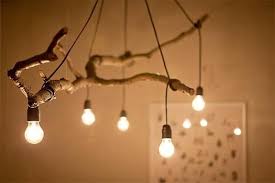 カリフォルニアスタイルのコーディネート branch chandelier wooden decor diy lighting