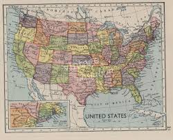 Check spelling or type a new query. Us Map United States 1936 Vintage Map Ny State Map World Travel Map Decor Travel Decor 15 95 Via Etsy Vintage Map Colorful Map Map