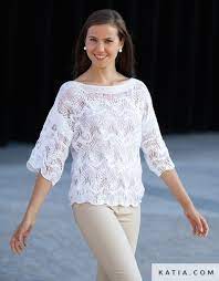 Les modeles tricot pour femme de phildar :. Pull Femme Printemps Ete Modeles Patrons Katia Com