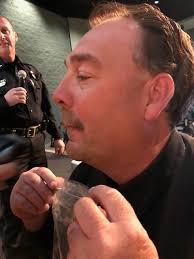 The mustache is no more!! Before. During. After. #SgtCruff #WestFargosFinest