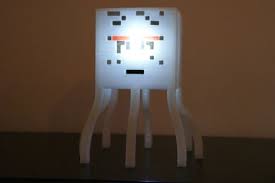 Ghost Lamp For Child In 3d By Natfil3d Printing Minecraft Room Minecraft Bedroom Boys Room Decor