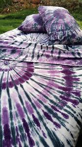 Black And Purple Tie Dye Tie Dye Bedding In Purple And Black Spiral Design Shades Of Purple With Black Contrast Available Sizes Twin X Tie Dye Bedding Tie Dye Room Purple Home Decor