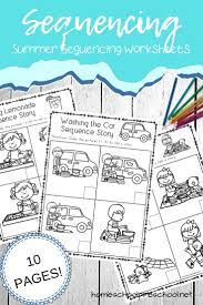 Free Sequencing Worksheets For Summer Learning Sequencing Worksheets Story Sequencing Worksheets Sequencing Activities Kindergarten