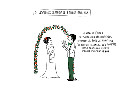 Si Les Voeux De Mariage Etaient Realistes Illustration Humour Mariage Mariage Humour Voeux Mariage Petit Mariage