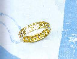 Home Greek Jewelry 14k Gold Rings Wedding Rings Gold Greek Key Wedding Ring Wedding Rings Halo Wedding Rings Sets Greek Jewelry