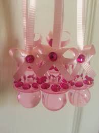 10 Pink Pacifier Necklaces With Rhinestones Don T Say Baby Baby Shower Game Favor By Cutepar Baby Shower Necklace Baby Shower Souvenirs Baby Shower Planning