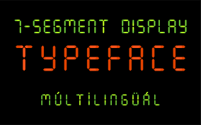 A.f, abcdef, the hexadecimal extension, all letters except b . Seven Segment Font Dafont Com