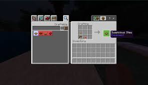 Add items to make suspicious stew in the crafting menu, you should see a crafting area that is made up of a 3x3. Suspicious Stew Mod Addon Minecraft Pe Bedrock Addons Minecraft Pe Bedrock Mods