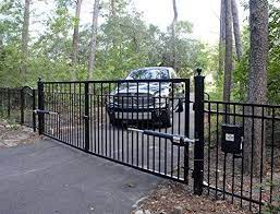 Mighty Mule Automatic Gate Opener For Heavy Duty Dual Swing Gates For 18 Feet Long Or 850 Pounds Per Leaf Fm Automatic Gate Opener Gate Openers Automatic Gate