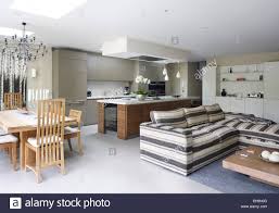 open plan kitchen living area high