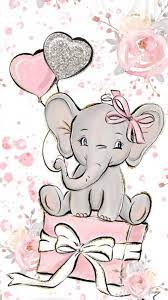 Valentines Elephant Drawing Baby Elephant Drawing Baby Art