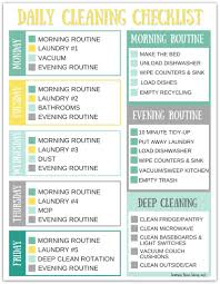 Printable Daily Cleaning Schedule For Busy Moms Lemon Tree
