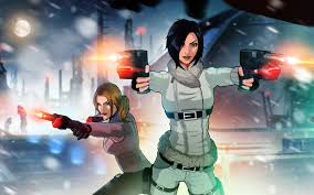 Playstation | xbox | pc žaidimų parduotuvė internete. Wallpaper Fear Effect Ps Games Two Girls Gun 2880x1800 Hd Picture Image