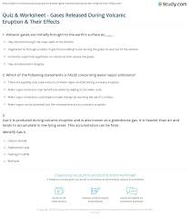 You can use this swimming information to make your own swimming trivia questions. Quiz Worksheet Gases Released During Volcanic Eruption Their Effects Study Com