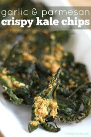 Crispy Kale Chips With Garlic Parmesan Raising Whasians Recipe Kale Chips Kale Chip Recipes Healthy Snacks Easy