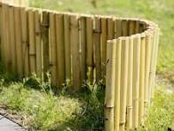 Amazon.com: ZYFAB Natural Rolled Bamboo Garden Fence, Bamboo ...