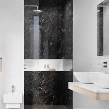 Whether you use it on your floors. Black Marble Pvc Shower Wall Panel 2400 X 1200mm Better Bathrooms