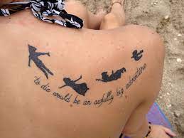 More often men decide to get a tattoo in order to give a full play to their brutality, determination, courage and romance. To Die Would Be An Awfully Big Adventure Hand Tattoos Tattoo Designs Adventure Tattoo
