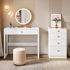 Origin Ellie White Makeup Vanity Desk