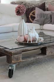 While the instructions don't state that you should use a glass top, due to the standard holed pallet top, you would be wise to add in a solid glass top so that your drinks and other items don't slip through the wide cracks. Pallet Furniture Recycling Pallets Into Unique Furniture Pieces