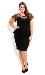 City Chic Bejewelled Peplum Dress Women S Plus Size Fashion Plus Size Fashion Fashion Plus Size Fashion For Women
