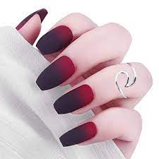 We did not find results for: Amazon Com Easedaily Coffin Press On Nails Black And Red Fake Nails Matte Long False Nails Ballerina Full Cover Gradient Nails For Women And Girls Beauty