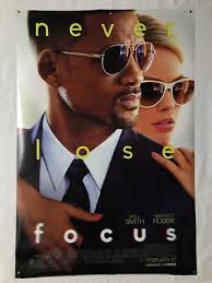 FOCUS (Will Smith & Margot Robbie) 27"x40" Original Movie Theatre Poster