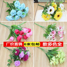 Find wholesale silk flowers from a vast selection of mixed lots. Simulation Bouquet Sunflower Fresh Rose Table Fake Flower Decoration Decoration Nordic Chrysanthemum Flower Arrangement Silk Flower
