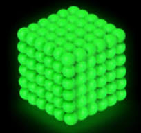 PROLOSO Glow in the Dark Buckyballs Magnetic Ball Sculpture Toys for  Intelligence Development and Stress Relief (5mm Set of 216 Balls)