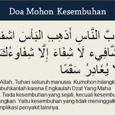 Sebentar lagi kamu pasti akan segera sembuh. 5 Doa Mohon Kesembuhan Untuk Segala Penyakit