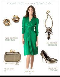 Wedding guest outfits for any summer ceremony. Emerald Green Dress With Sleeves