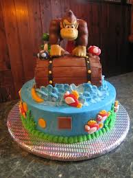 Donkey Kong Cake Nintendo Cake Video Game Cakes Donkey Kong