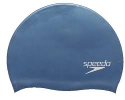 speedo silicone solid swim cap ultramarine one size