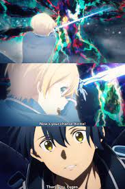 Sword Art Online Alicization War Of Underworld Part 2 Kirito Eugeo Sword Art Sword Art Online Art