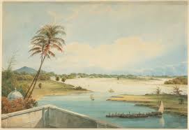 Adyar River scenery with St. Thomas's Mount in 1836