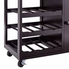 A kitchen island is a relatively modern design synonymous with the new home plans. Rolling Kitchen Cart Trolley Island 3 Storage Cabinets And Wine Rack My Tiny Home Furnishings